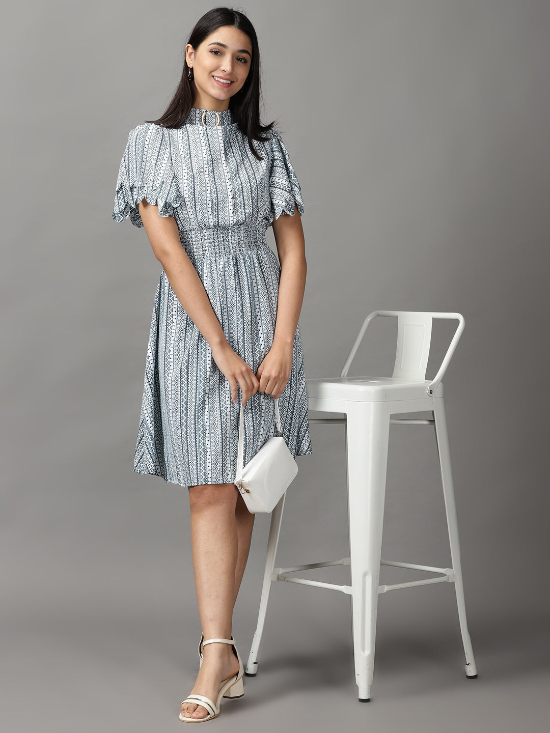 Women's Green A-Line Dress