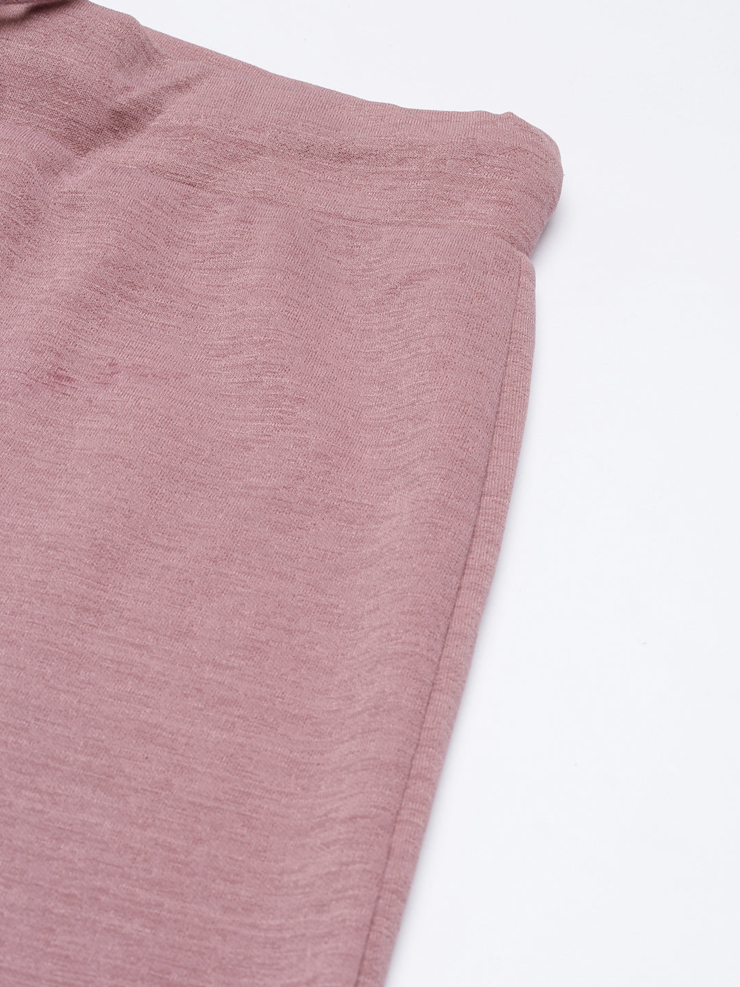 Women's Mauve Straight Fit Cropped Parallel Trousers