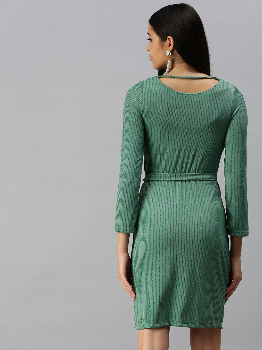 Women's Green Sheath Dress