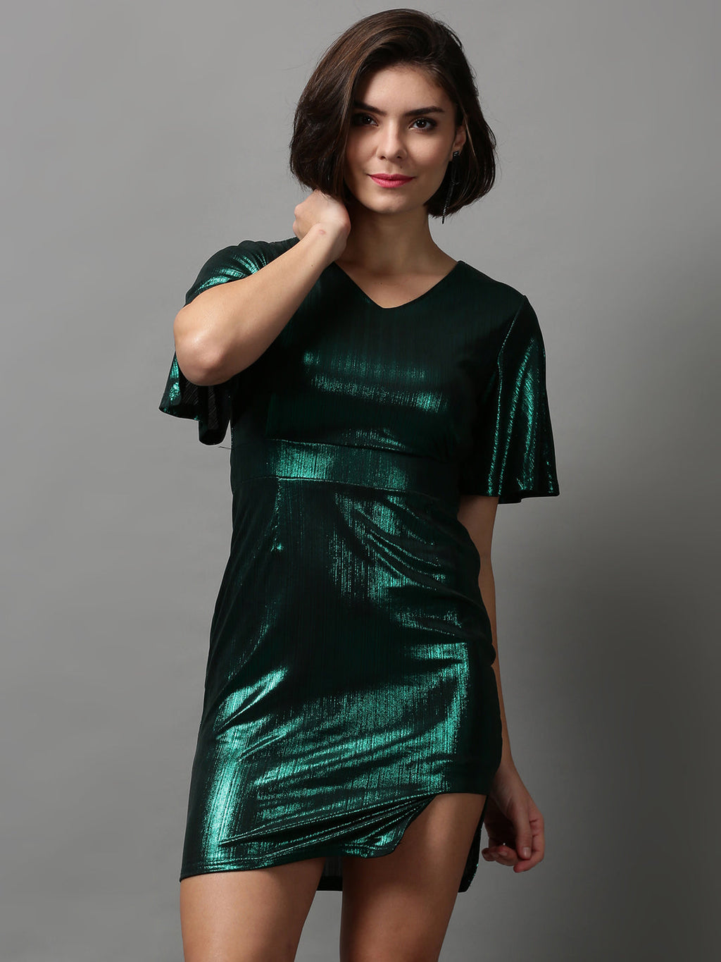 Women's Green Bodycon Mini Dress