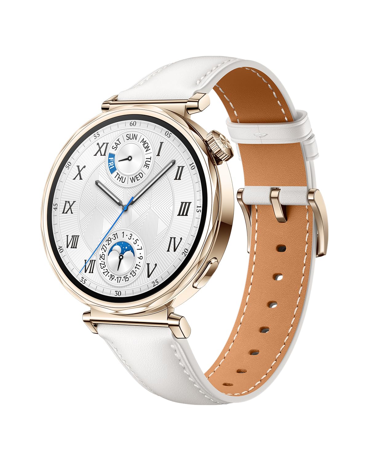 HUAWEI Watch GT 5 41mm Smartwatch, Up to 7 Days Battery Life, iOS & Android Compatible,Built in Maps, Pro-Level Sports Call&Message Reply, Free FreeBuds 5I (White)