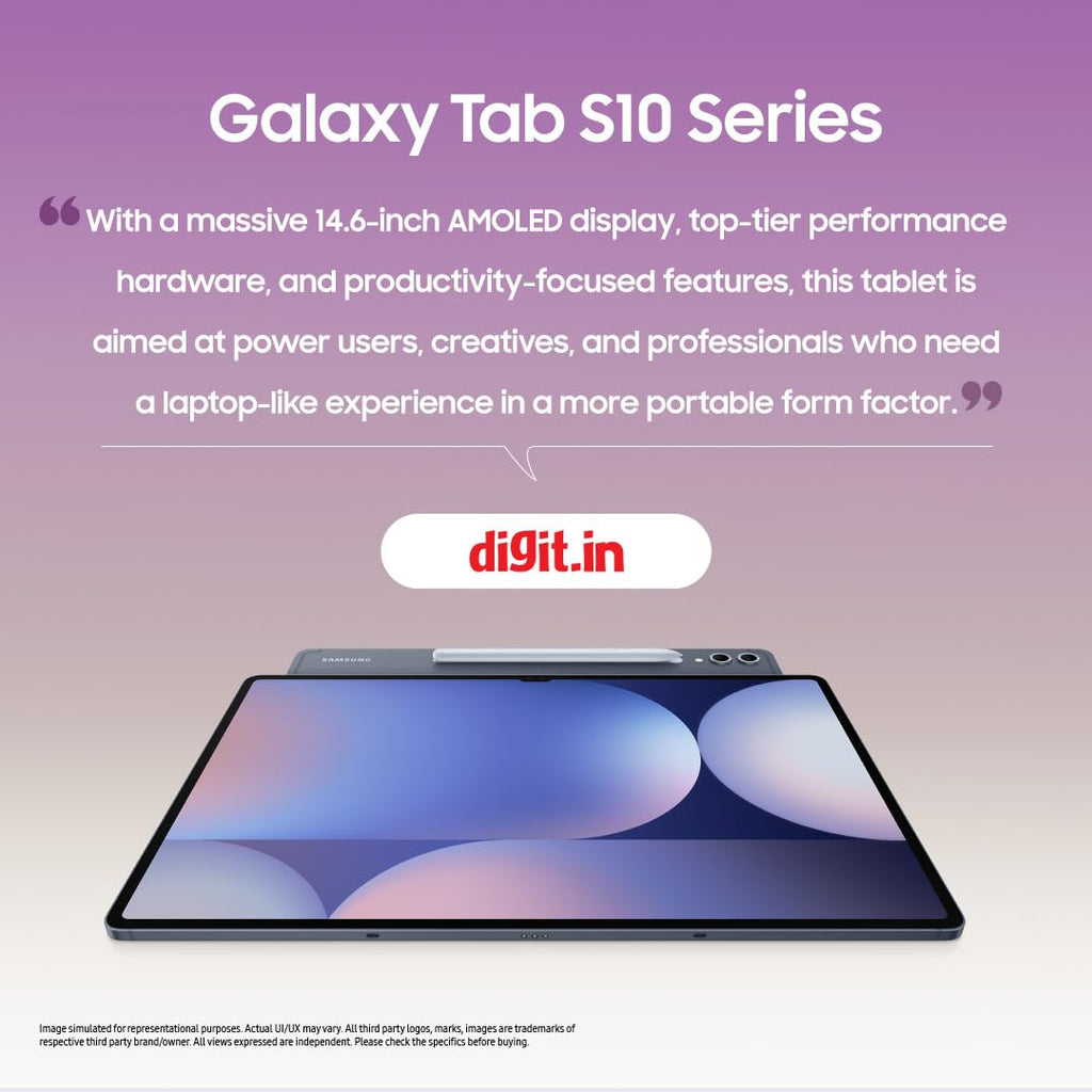 Samsung Galaxy Tab S10 Plus [Smartchoice], S Pen in-Box, 31.5 cm (12.4 inch) Dynamic AMOLED 2X Display, 12 GB RAM, 256 GB Storage, Wi-Fi Tablet, Moonstone Gray
