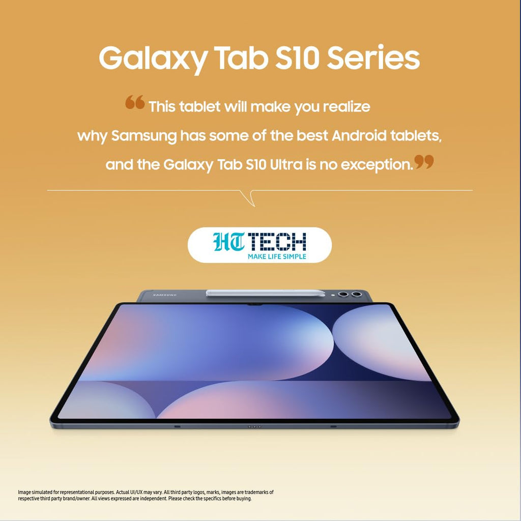 Samsung Galaxy Tab S10 Ultra [Smartchoice], S Pen in-Box, 36.99 cm (14.6 inch) Dynamic AMOLED 2X Display, 12 GB RAM, 256 GB Storage, Wi-Fi Tablet, Moonstone Gray