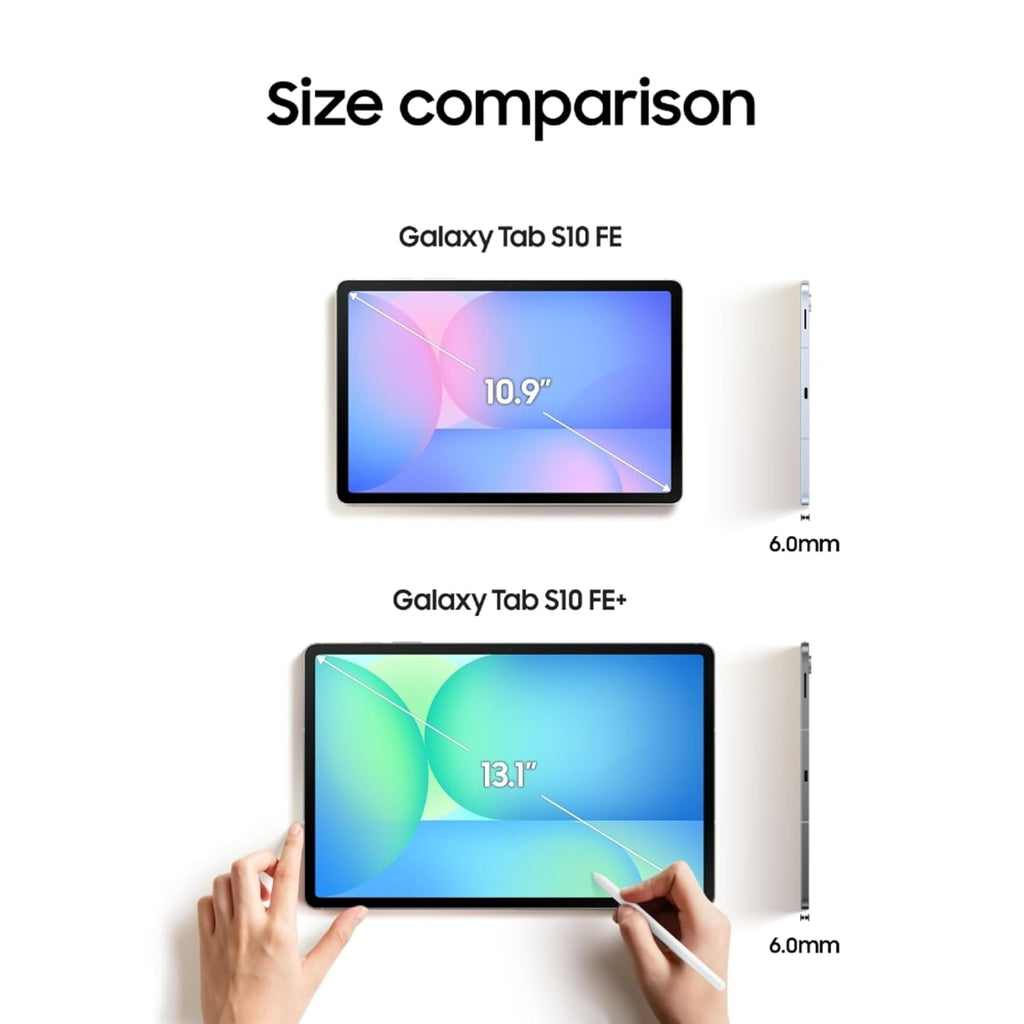 Samsung Galaxy Tab S10 FE, S Pen in-Box, 27.7 cm (10.9 inch) LCD Display, 12 GB RAM, 256 GB Storage, Wi-Fi + 5G Tablet, Gray