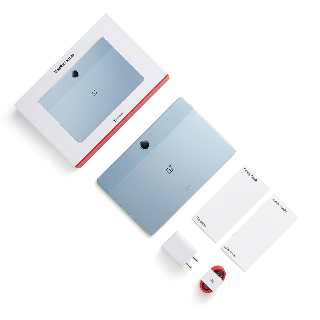 OnePlus Pad Lite with Biggest Battery in Segment 9340 mAh, 11"(27.94 cm) Display with 500 nits Brightness & 11 Hrs of Video Playback, 8GB RAM 128GB Storage, LTE, Aero Blue