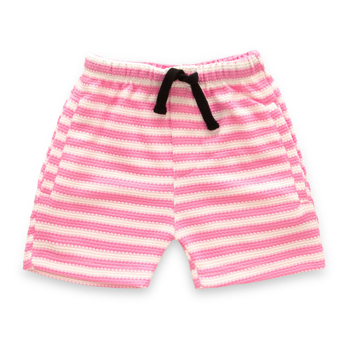 Pink Stripes Designed Boys Shirt & Shorts Set
