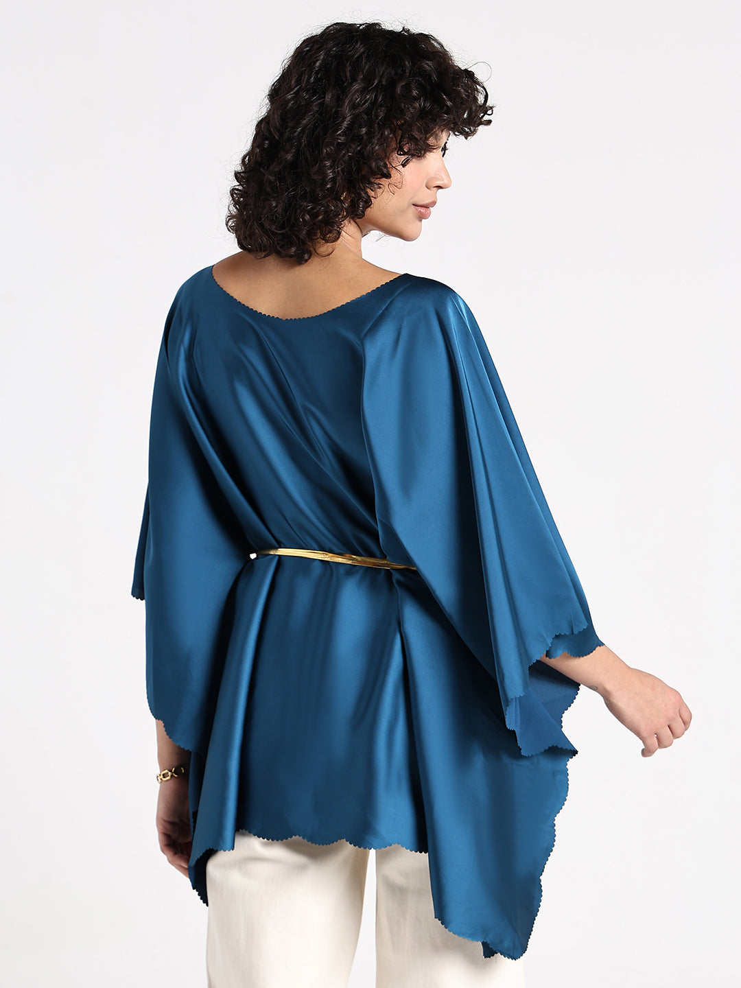 Women's Blue Kaftan Top