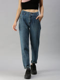 Women's Blue High-Rise Light Fade Jeans