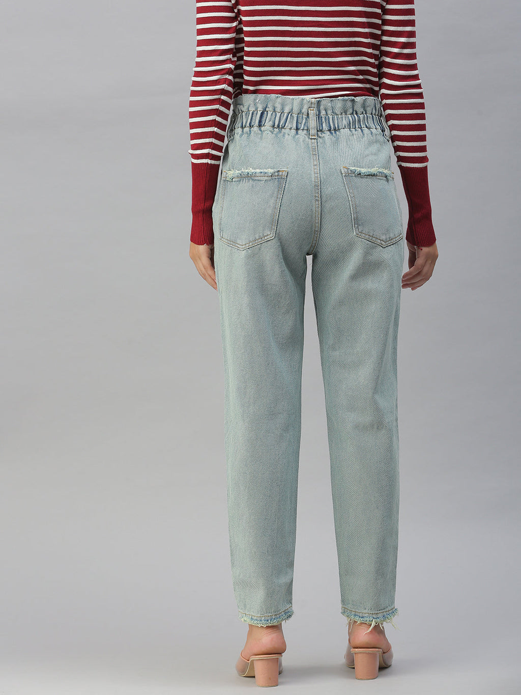 Women's Blue High-Rise Jeans