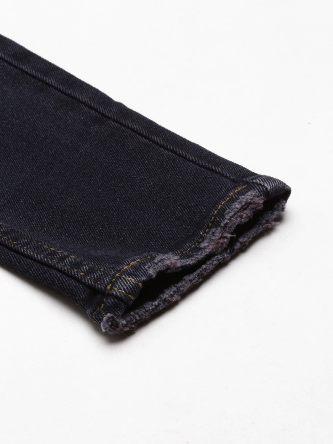 Women's Dark Grey Jean Acid Wash Skinny Fit Mid-Rise Denim Jeans