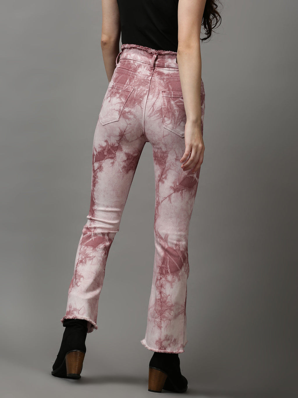 Women's Mauve Bootcut Stretchable Denim Jeans