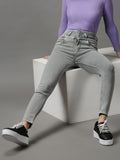 Women's Grey Skinny Fit Stretchable Denim Jeans