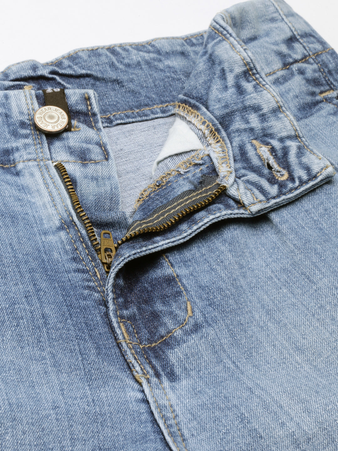 Women's Blue Mom Fit Light Fade Acid Wash Denim Jeans