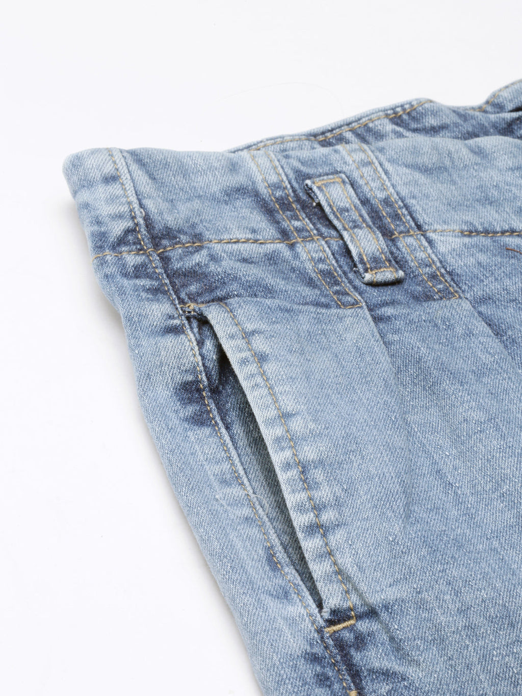 Women's Blue Mom Fit Light Fade Acid Wash Denim Jeans