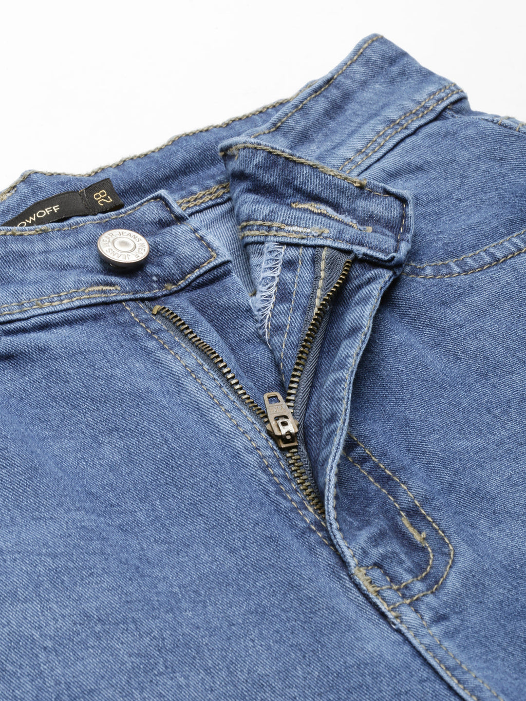 Women's Blue High-Rise Light Fade Denim Jeans