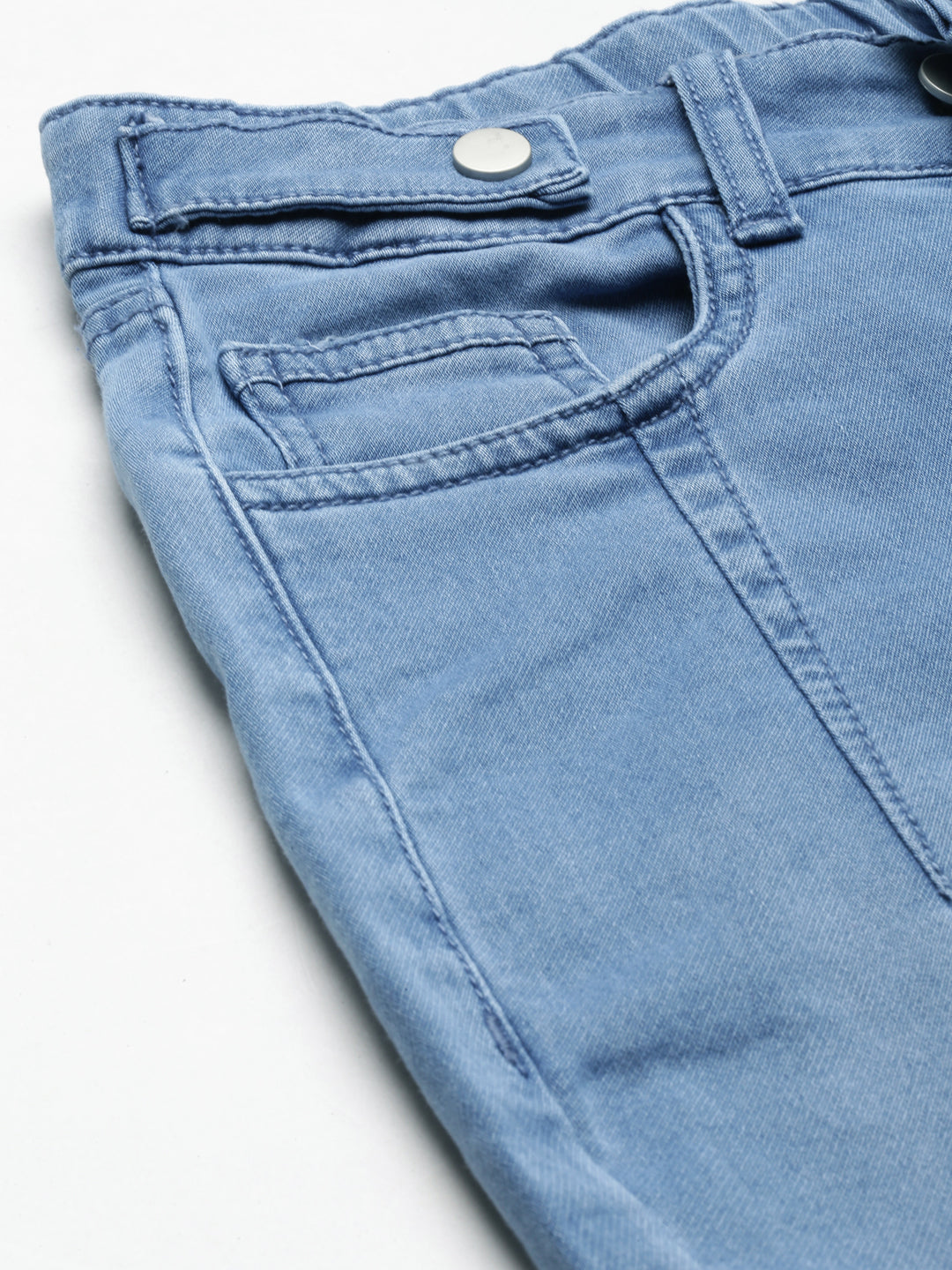 Women's Blue Slim Fit High Rise Denim Jeans