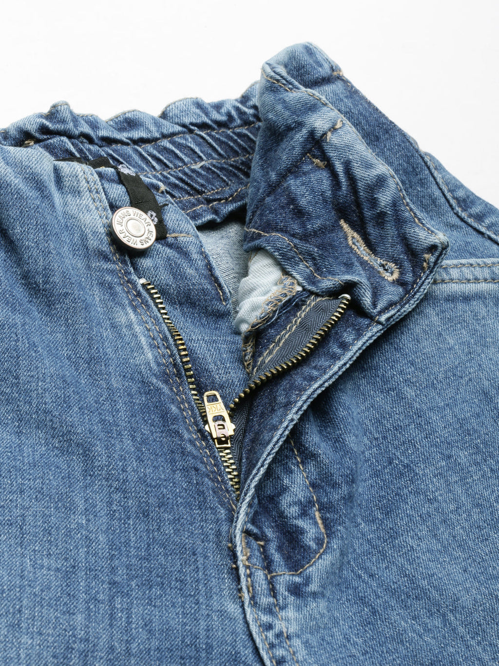 Women's Blue Slim Fit Light Fade Acid Wash Denim Jeans