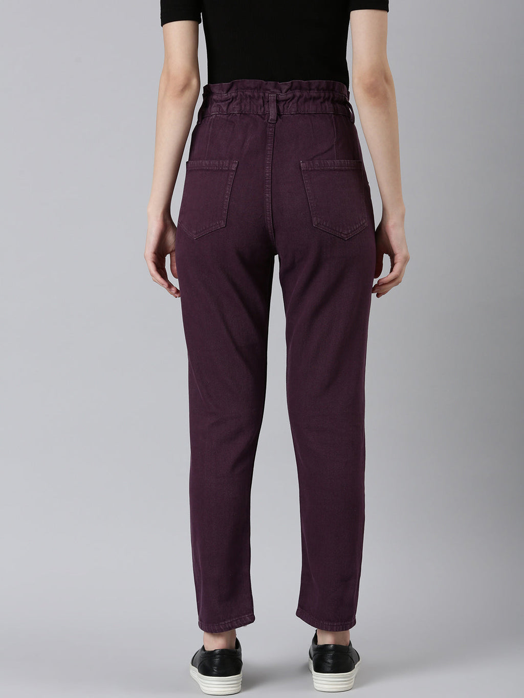 Women's Purple High Rise Denim Jeans