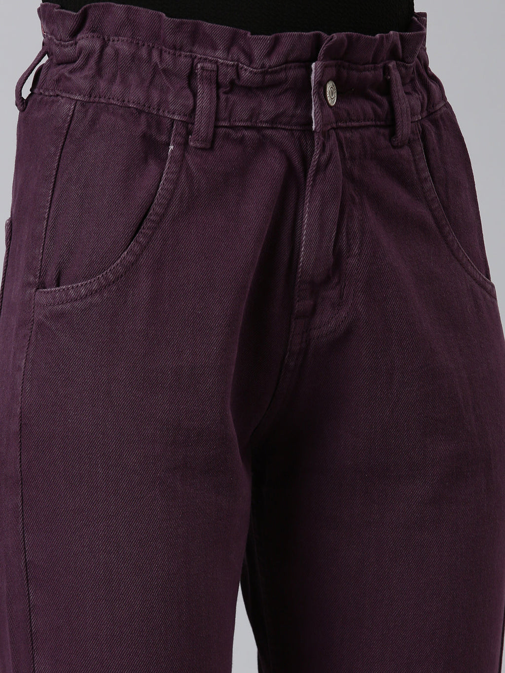 Women's Purple High Rise Denim Jeans