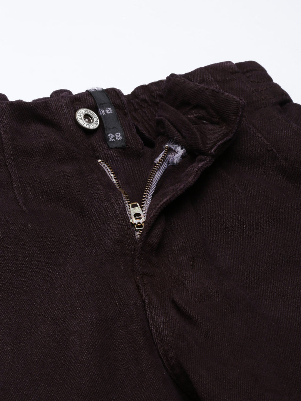 Women's Brown Mom Fit Stretchable Denim Jeans