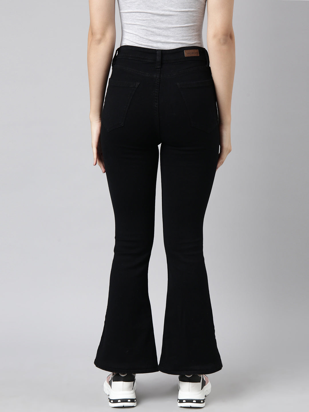 Women's Black Bootcut Stretchable Denim Jeans
