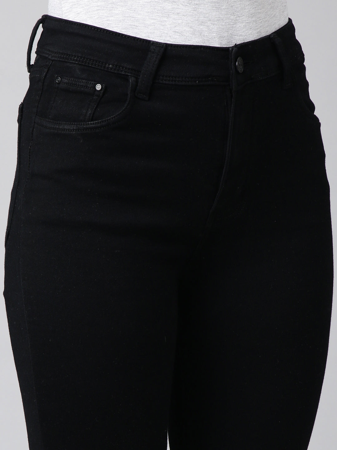 Women's Black Bootcut Stretchable Denim Jeans