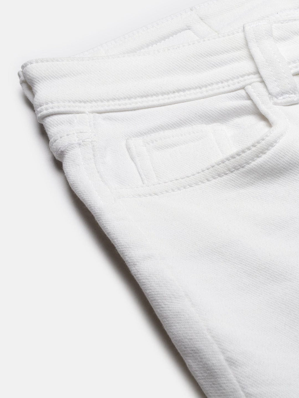 Women's White Comfort Bootcut Stretchable Jeans