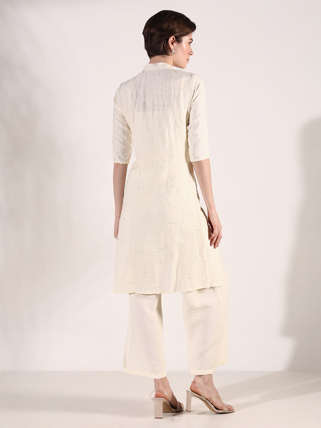 Women's Cream Basic Jumpsuit