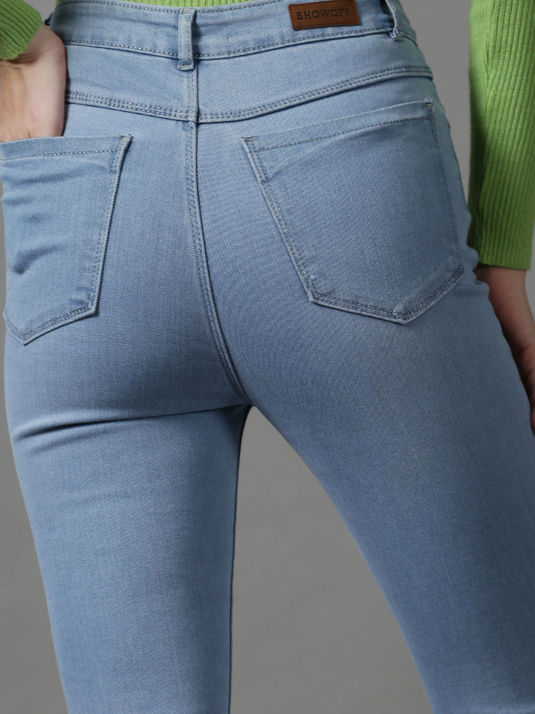 Women's Blue Regular Fit Stretchable Denim Jeans