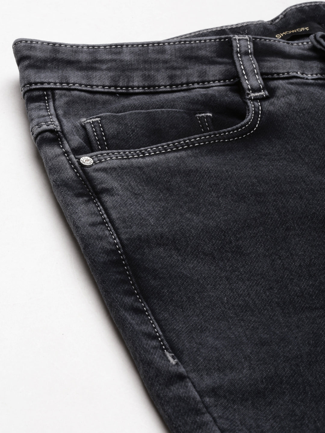 Women's Black Flared Fit High-Raise Denim Jeans