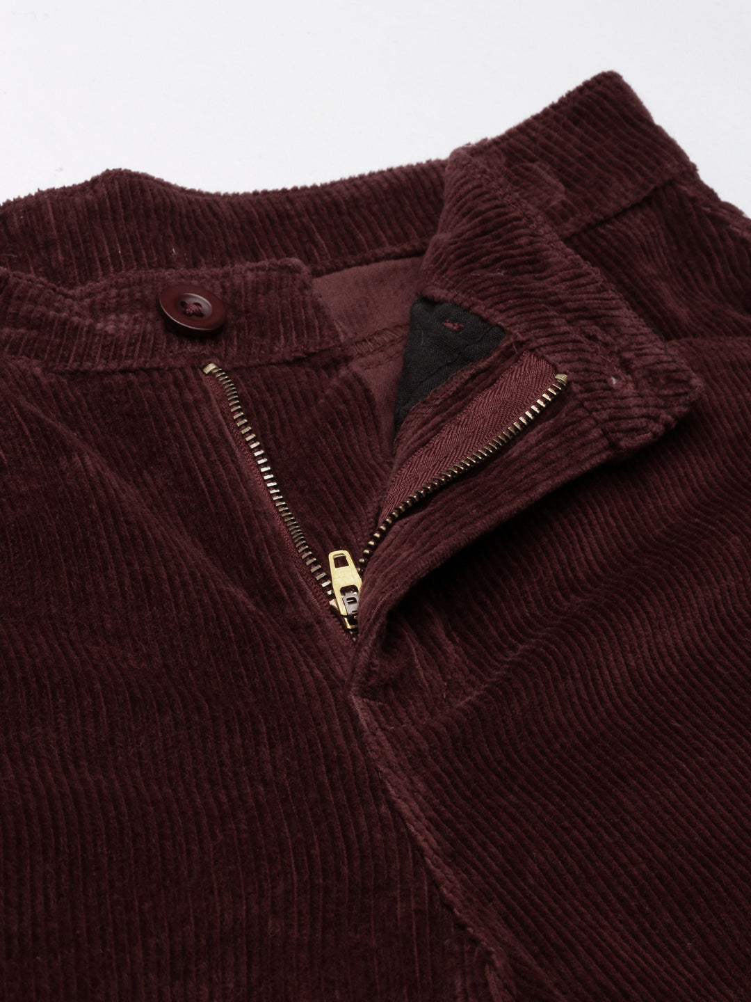 Women's Brown Slim Fit High-Rise Joggers