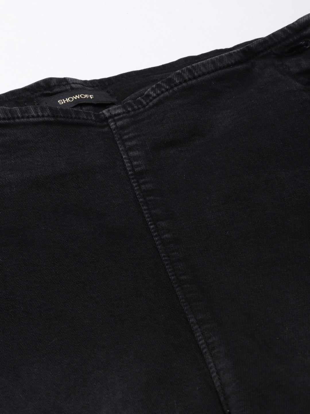 Women's Black Straight Fit Stretchable Denim Jeans