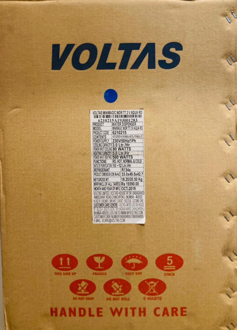 Voltas Minimagic WDR TT 2 V Aqua RO Water Dispenser Fully Automatic