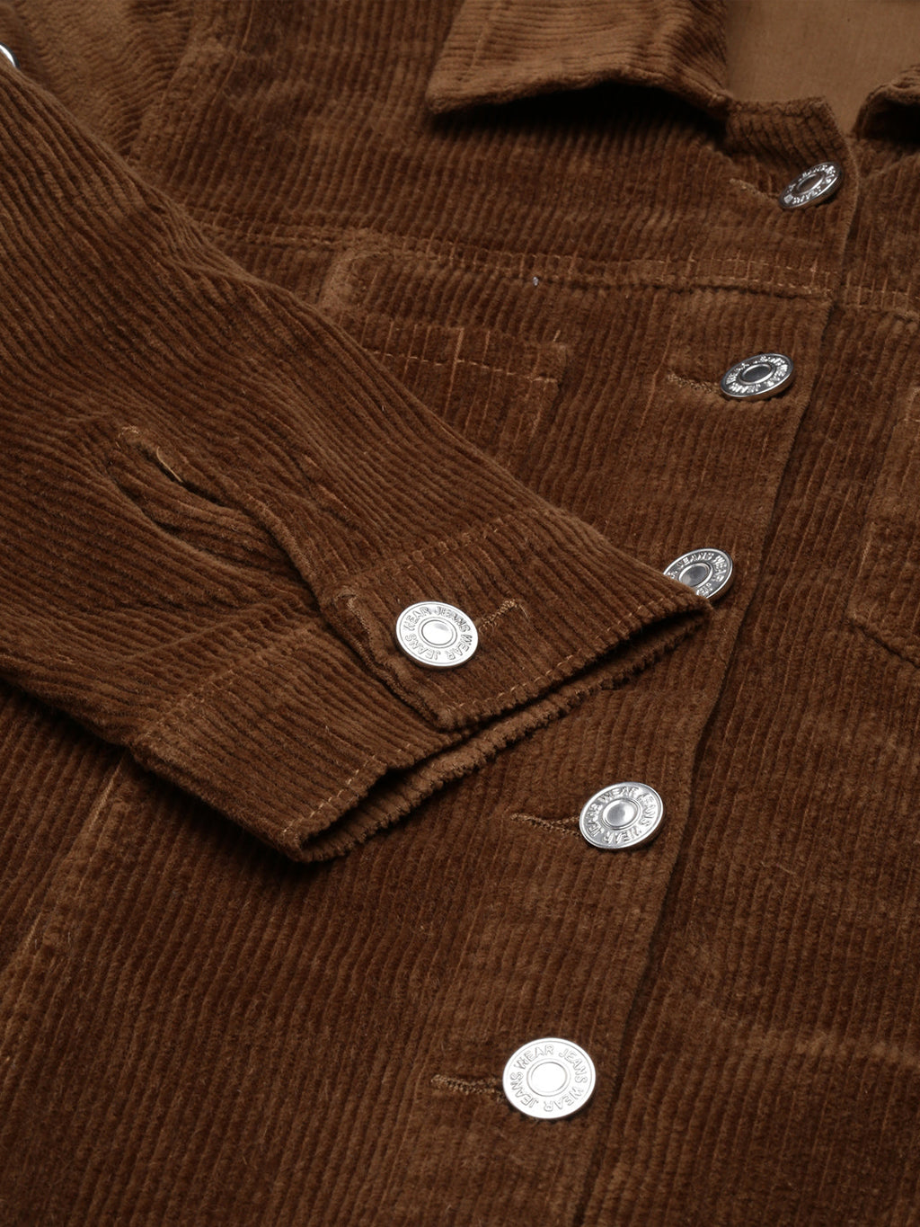 Women's Khaki Corduroy Cotton Shirt Dress
