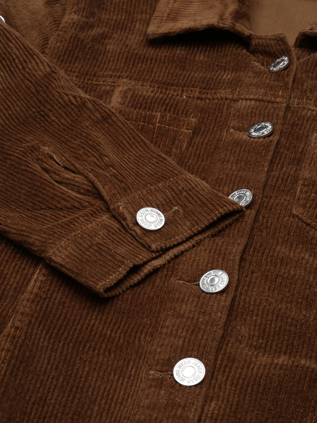 Women's Khaki Corduroy Cotton Shirt Dress