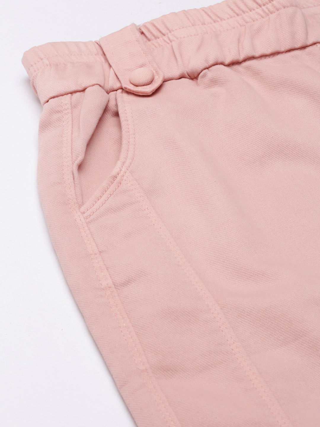 Women's Peach Straight Fit High-Rise Trousers