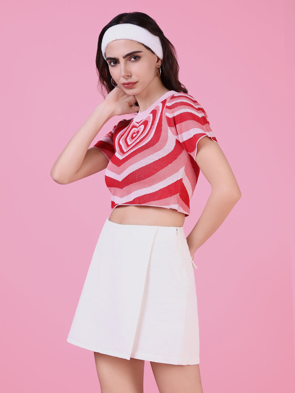 Women's Peach Crop Top