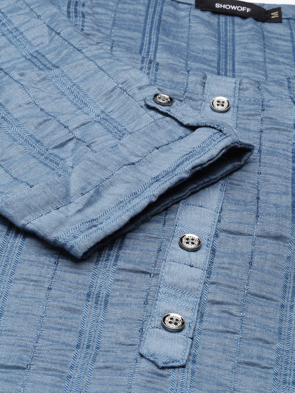 Women's Blue Solid Straight Kurta