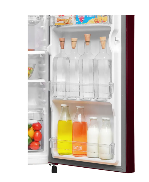 Haier 190L 1 Star Red Noisettes Finish Direct Cool Single Door Refrigerator