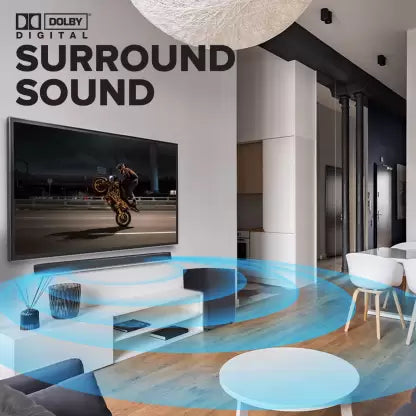 JBL Bar 2.1 Deep Bass (MK2), Soundbar with 6.5” Down-Firing Wireless Subwoofer, 2.1 Channel, Built-in Dolby Digital, Bluetooth, HDMI & Optical Connectivity (300W)