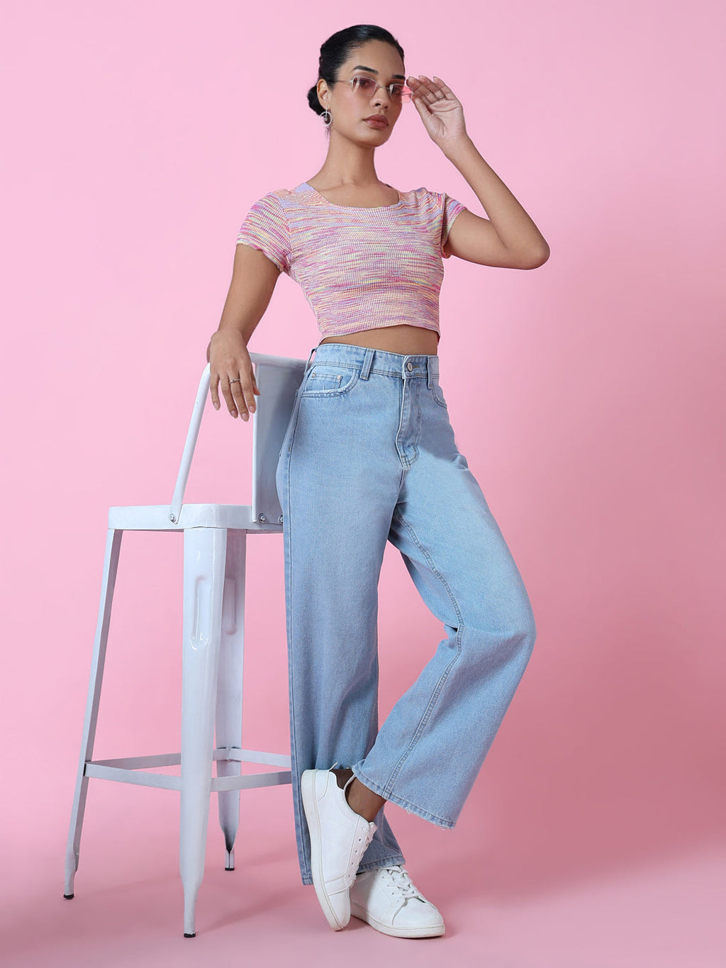 Women's Pink Crop Top