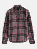 Brushed Flannel Slim Fit Shirt | Pink
