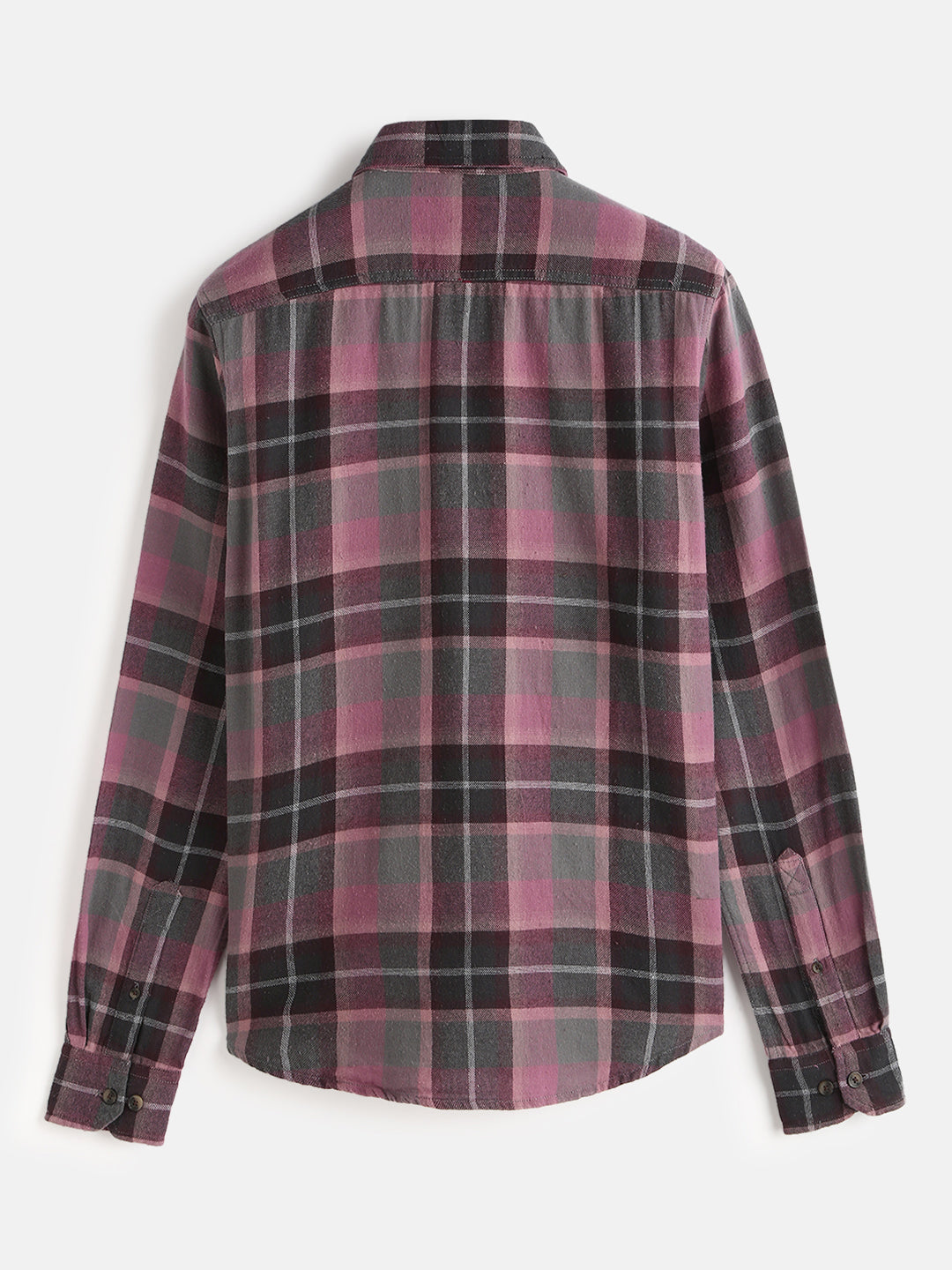 Brushed Flannel Slim Fit Shirt | Pink
