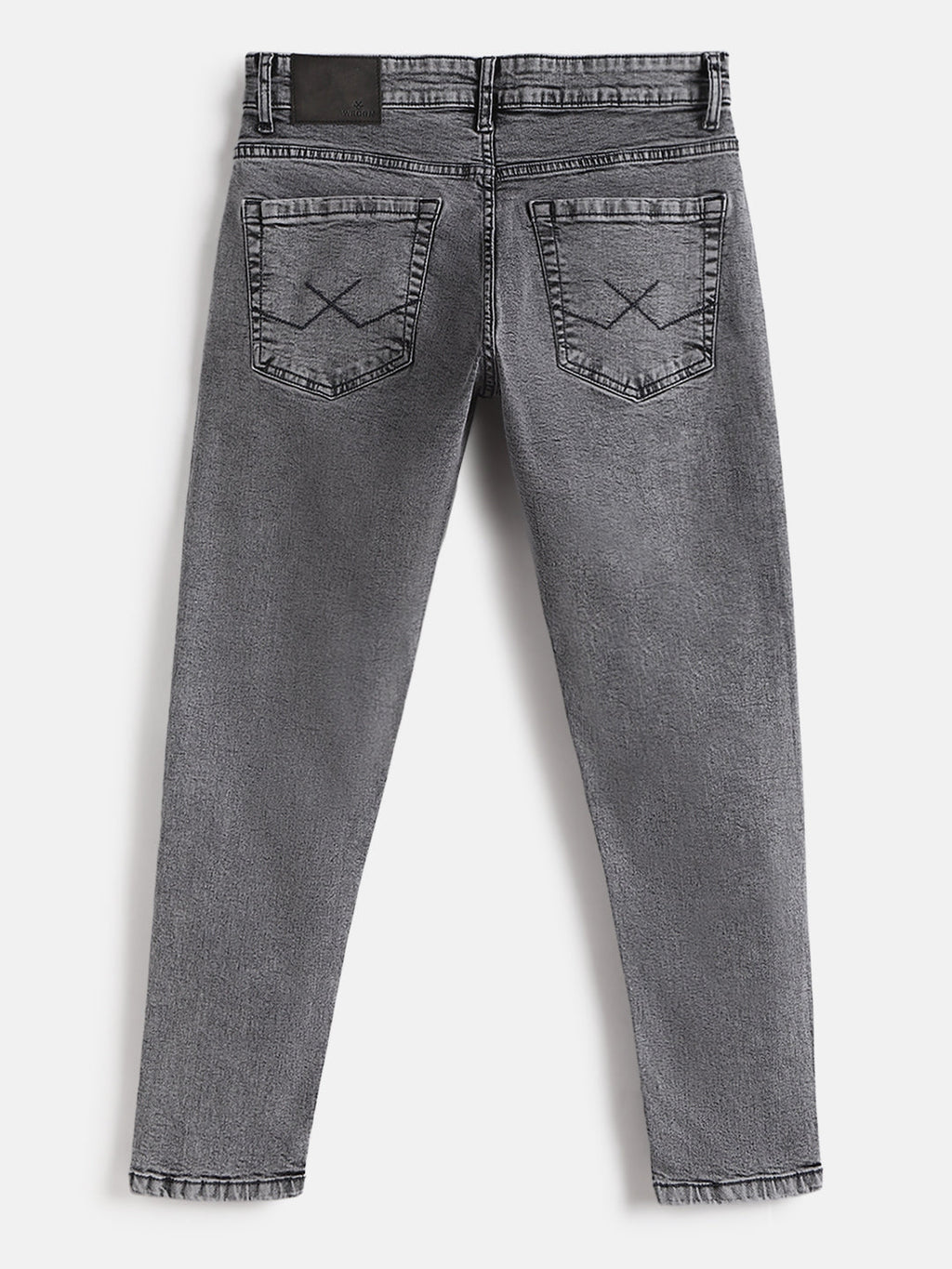 Faded Skinny Crop Jeans | Grey