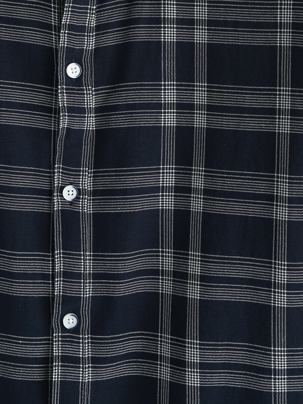 Casual Light Weight Checked Shirt | Navy Blue