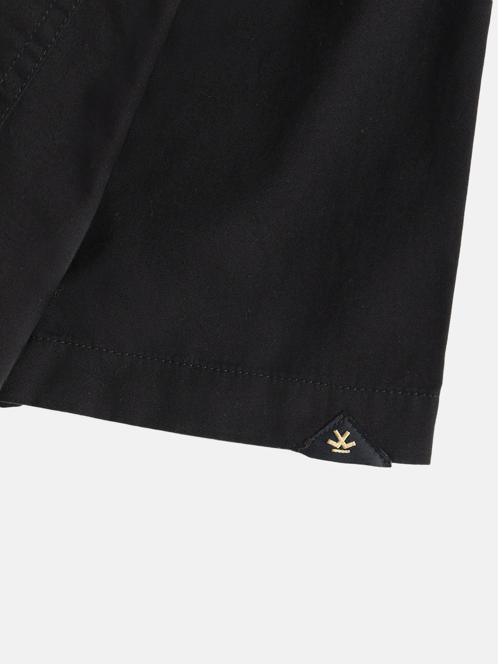 Oversized Half Placket Popover Shirt | Black