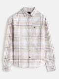 Checked Comfort Fit Shirt | Brown