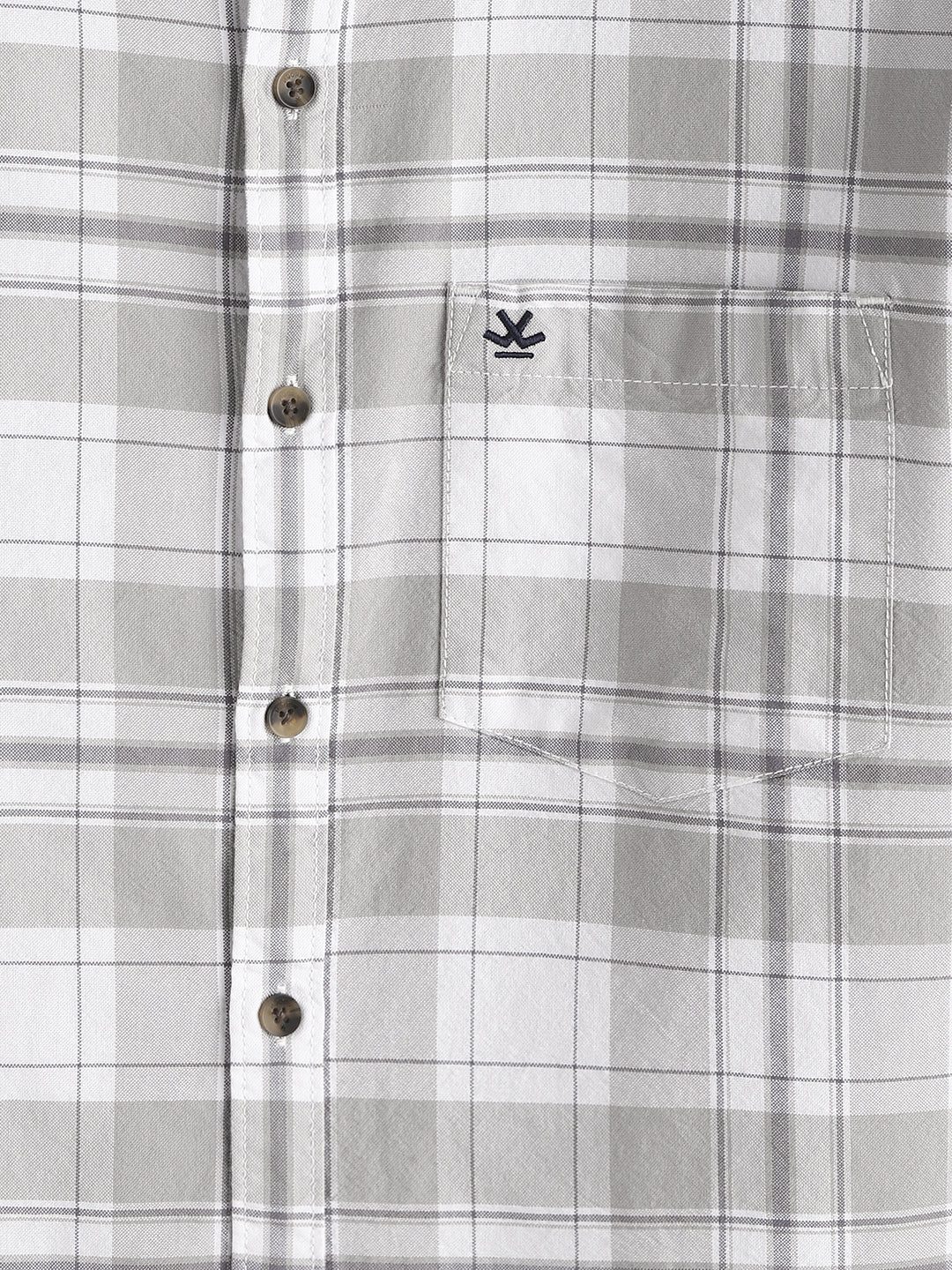 Checked Comfort Fit Shirt | Grey