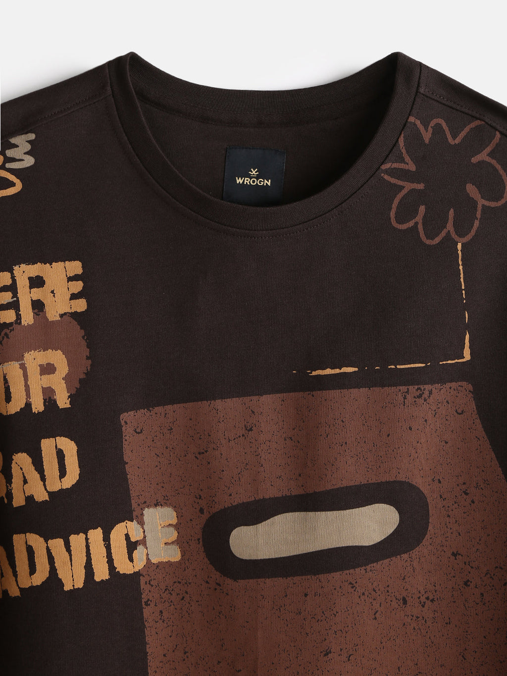 Heavy GSM Oversized Fit T-Shirt | Brown