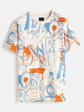 AOP Graffiti Slim Fit T-Shirt | Off White